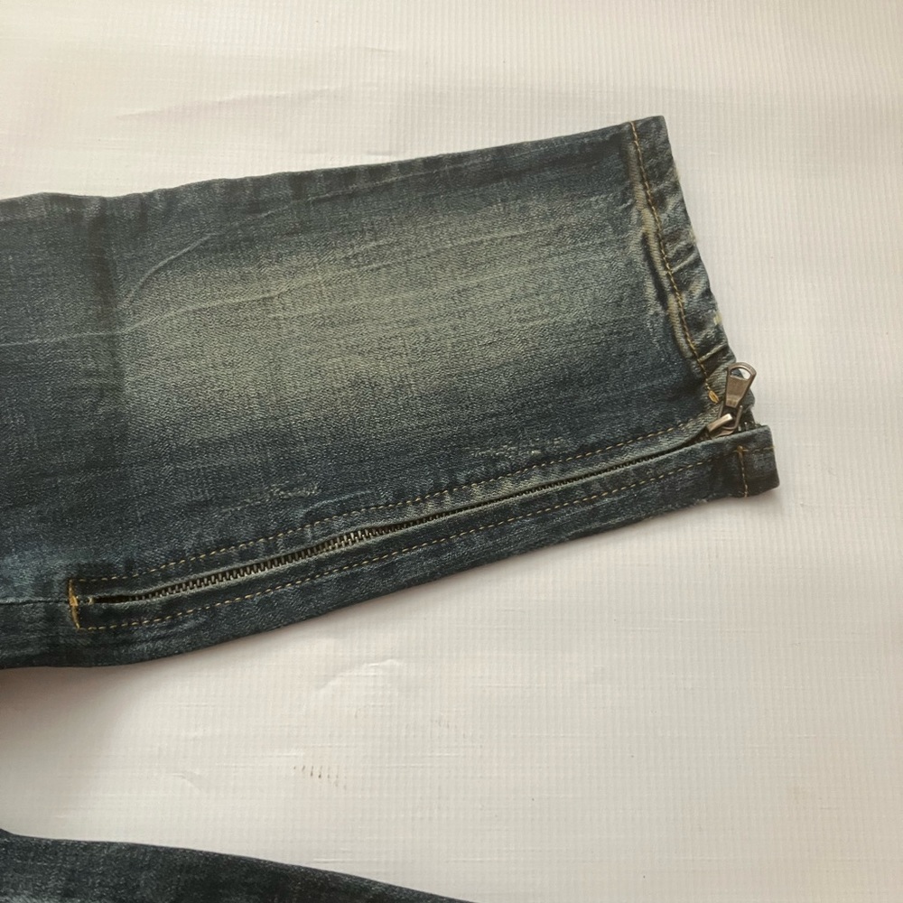 NEW EPTM SKINNY RIPPED JEANS DARK INDIGO SIZE 34x32 STRETCH FIT STREETWEAR DRIP - Picture 5 of 5